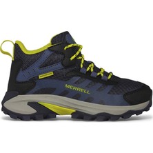 Merrell Mavi - Siyah Erkek Outdoor Bot MK267548-MOAB Speed 2 Mıd Wtrpf