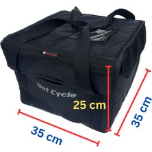 Termal Isı Yalıtımlı Yemek Taşıma Çantası / Kurye Yemek Servis Çantası / 4 Kat Isı Koruma Malzemeli