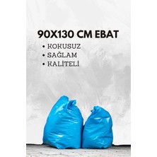 Mavix 90X130 Mavi  Büyük Boy Ultra Kalın Ev Nakliye Eşya Taşıma poşeti  Taşınma çuvalı Kokusuz 10 ADET