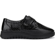 Tamer Tanca Kadın  Deri Siyah Casual Ayakkabı 1053 7504 Bn Ayk SK24-25 Sıyah Bnklı