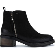 Tamer Tanca Kadın  Deri Siyah Nubuk Casual Bot 599 0002 Bn Bot SK24-25 Sıyah Nbk