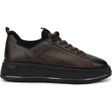 Tamer Tanca Erkek  Deri Kahverengi Sneakers & Spor Ayakkabı 381 20550 Erk Ayk SK24-25 Kahve Anl