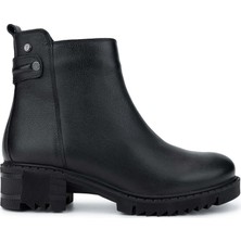 Tamer Tanca Kadın  Deri Siyah Floter Casual Bot 322 1950811 Bn Bot SK24-25 Sıyah Fltr