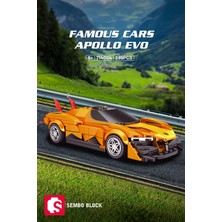 Sembo Block Famous Cars Apollo Evo 289 Parça Yapı Blokları LEGO ile Uyumlu (714004)