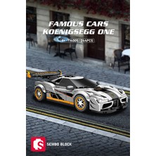 Sembo Block Famous Cars Koenigsegg One:1 244 Parça Yapı Blokları  ile Uyumlu (714005)