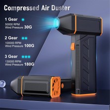 Lumin Essence Mini Turbo Jet Fan Elektrikli Hava Toz Alma El Tipi Fırçasız Motor 130000RPM 3 Hız Endüstriyel Bilgisayar Klavye Temizleme (Yurt Dışından)