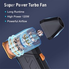 Lumin Essence Mini Turbo Jet Fan Elektrikli Hava Toz Alma El Tipi Fırçasız Motor 130000RPM 3 Hız Endüstriyel Bilgisayar Klavye Temizleme (Yurt Dışından)