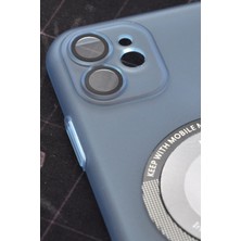 NOVKA Phone Accessories  iPhone 11 Uyumlu Mint Yeşil Renkli Yarı Şeffaf Ince Sert Kapak Kılıf Kamera Lens Korumalı