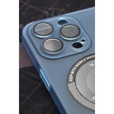 NOVKA Phone Accessories  iPhone 14 Pro Uyumlu Mint Yeşil Renkli Yarı Şeffaf Ince Sert Kapak Kılıf Kamera Lens Korumalı