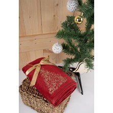 Pamuk Ikili 40 x 70 cm Yılbaşı Nakışlı Havlu/havlu Seti