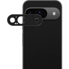 Microcase Google Pixel 9 Uyumlu Kamera Lens Koruma Halkası - Kapalı Tasarım -Siyah AL3401