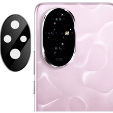 Microcase Honor 200 Uyumlu Kamera Lens Koruma Halkası - Kapalı Tasarım -Siyah AL3401