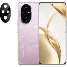 Microcase Honor 200 Uyumlu Kamera Lens Koruma Halkası - Kapalı Tasarım -Siyah AL3401