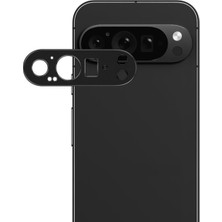 Microcase Google Pixel 9 Pro Uyumlu Kamera Lens Koruma Halkası - Kapalı Tasarım -Siyah AL3401