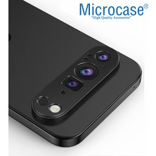 Microcase Google Pixel 9 Pro Uyumlu Kamera Lens Koruma Halkası - Kapalı Tasarım -Siyah AL3401