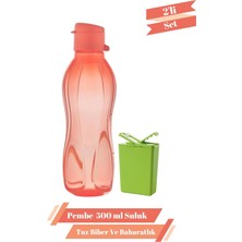 Tupperware Eco Pembe 500 ml Suluk Matara & Tuzluk Karabiberlik 2'li Set