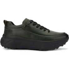 Tamer Tanca Erkek  Deri Haki Analin Sneakers & Spor Ayakkabı 381 20378 Erk Ayk SK24-25 Hakı Anl