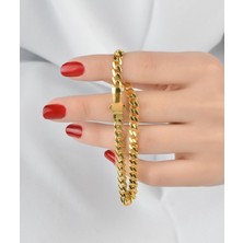 Kuyumcu Nurettin 6  (Gram) Italyan Gurmet Bileklik Künye Unisex 14 Ayar Altın