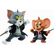 DEK Toy Store Bandaı Tom ve Jerry Büyü Dünyasında Figür Seti - Koleksiyonluk 2'li Sihirbaz Set!