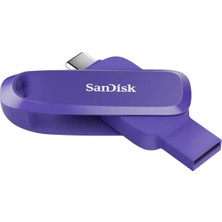 Sandisk Phone Drive 256GB Android Uyumlu USB 3.2 Gen 1 Flash Bellek Purple Opulence - SDDDC6-256G-G46PO