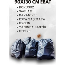 Mavix 90X130 Siyah Büyük Boy Ultra Kalın Ev Nakliye Eşya Taşıma poşeti Taşınma çuvalı Kokusuz 10 ADET