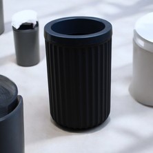 Dore Voir 3 Parça Sert Plastik Banyo Seti / Sıvı Sabunluk Diş Fırçalık ve Katı Sabunluk