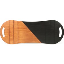 Denge Tahtası Balance Board Gym Board Rocket Board 73 x 31 cm Kahverengi