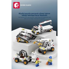 Sembo Block 8'i 1 Arada Kar Kurtarma Seti 993 Parça Yapı Blokları LEGO ile UYUMLU(2752-2759)