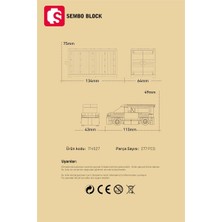 Sembo Block Hong Kong Street Scene Bk.5 Alışveriş Cenneti 277 Parça Yapı Blokları LEGO ile Uyumlu (714527)