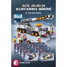 Sembo Block 8'i 1 Arada Kar Kurtarma Seti 993 Parça Yapı Blokları LEGO ile UYUMLU(2752-2759)