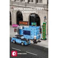 Sembo Block Hong Kong Street Scene Bk.5 Caddede 264 Parça Yapı Blokları LEGO ile Uyumlu (714526)