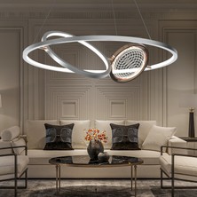 Apliqa Bennan 60'lık 60 Watt Krom Gold Modern Oturma Odası, Mutfak, Salon LED Avize