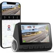 Twogo Rv-4k / Go-4k Dashcam Mobil Dvr Yol Kayıt Kamerası Iki Kanal Kayıtlı Wifi Izleme Kamera