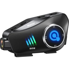 Comse Q28 Motosiklet Kask Bluetooth Kulaklık 1080P Kamera Interkom Kulaklık Su Geçirmez