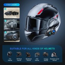 Comse Q28 Motosiklet Kask Bluetooth Kulaklık 1080P Kamera Interkom Kulaklık Su Geçirmez