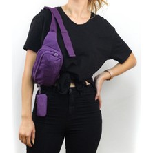 Nas Bag Kadın Bel Ve Body Bag  Koyu Mor