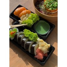 Gizpak Sushi Kabı Platik Servis Seti Orta 9 x 21 cm