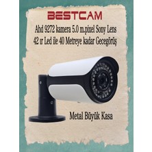 Bestcam Ahd 9272 Metal Kasa Kamera 5 Mp Sony Lens 42 Ir LED ile 40 Metreye Gece Görüş