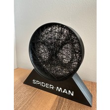 Spider Man Çizgisel Dekor – Sanatsal Siyah Masaüstü Biblo