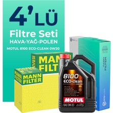 MANN Fiat Egea 1.5 Benzin Filtre Bakım Seti Motul Motor Yağlı (2022-2024) 4 Lü