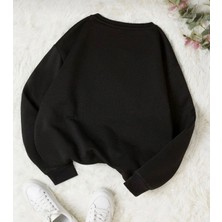 Bisiklet Yaka Gri Üç Iplik Şardonlu Sweatshirt