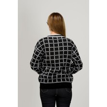 Spor Peluş  Düğmeli  Triko Ceket