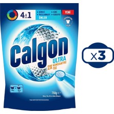 Calgon 4ü1 Arada Ultra Konsantre Toz Kireç Önleyici 750 gr x 3 Adet