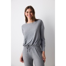 Penti Hailey Koyu Gri Pantolon Pijama Takımı
