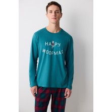 Penti New York Woofmas Çok Renkli Pantolon Pijama Takımı