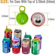 Ratiger 4 Paket 4 Renkli Soda Kutusu Kapağı, Silikon Pipetli, Bpa Içermeyen, Yeniden Kullanılabilir, Soda, Içecek, Meyve Suyu, Soda Kutusu Kapakları Için (Karışık Renkler) (Yurt Dışından)