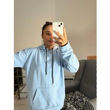 Baskılı Üç Iplik Şardonlu Sweatshirt