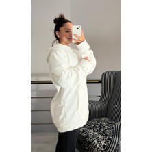 Baskılı Üç Iplik Şardonlu Sweatshirt