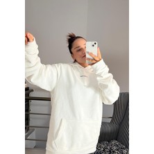 Baskılı Üç Iplik Şardonlu Sweatshirt
