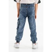 Gold Class Kidswear Erkek Çocuk Jogger Kargo Cepli Kot Pantalon